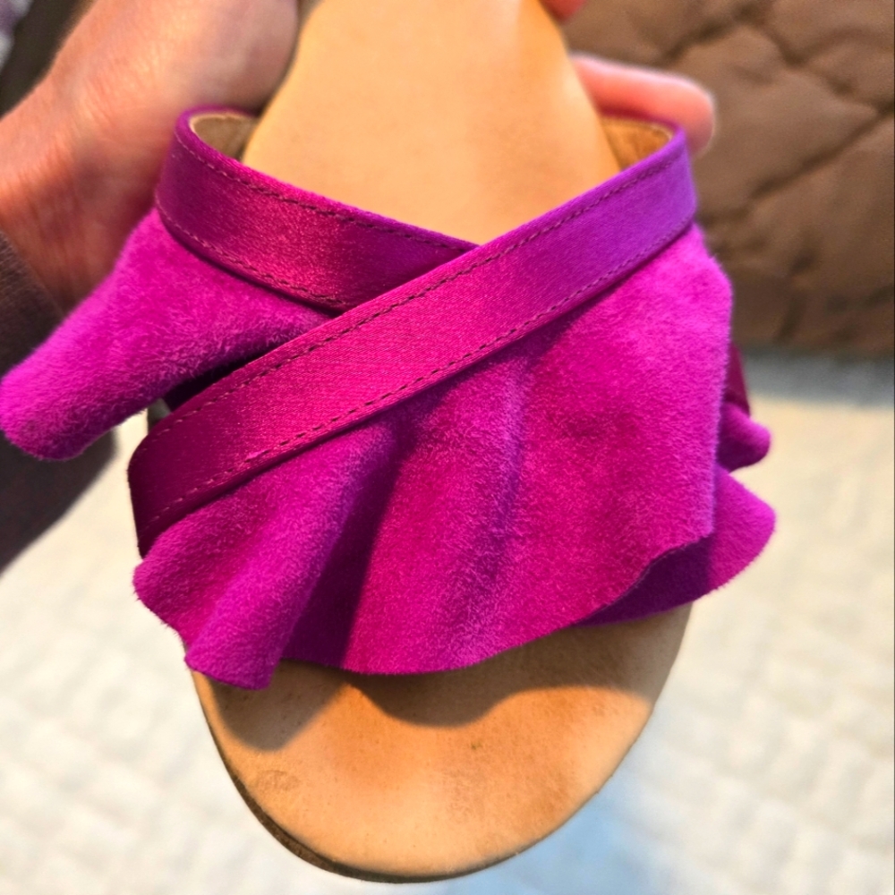 Ruffle sandals anthropologie